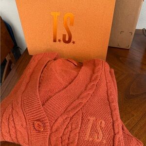 Taylor Swift Burnt Orange Knit Cardigan